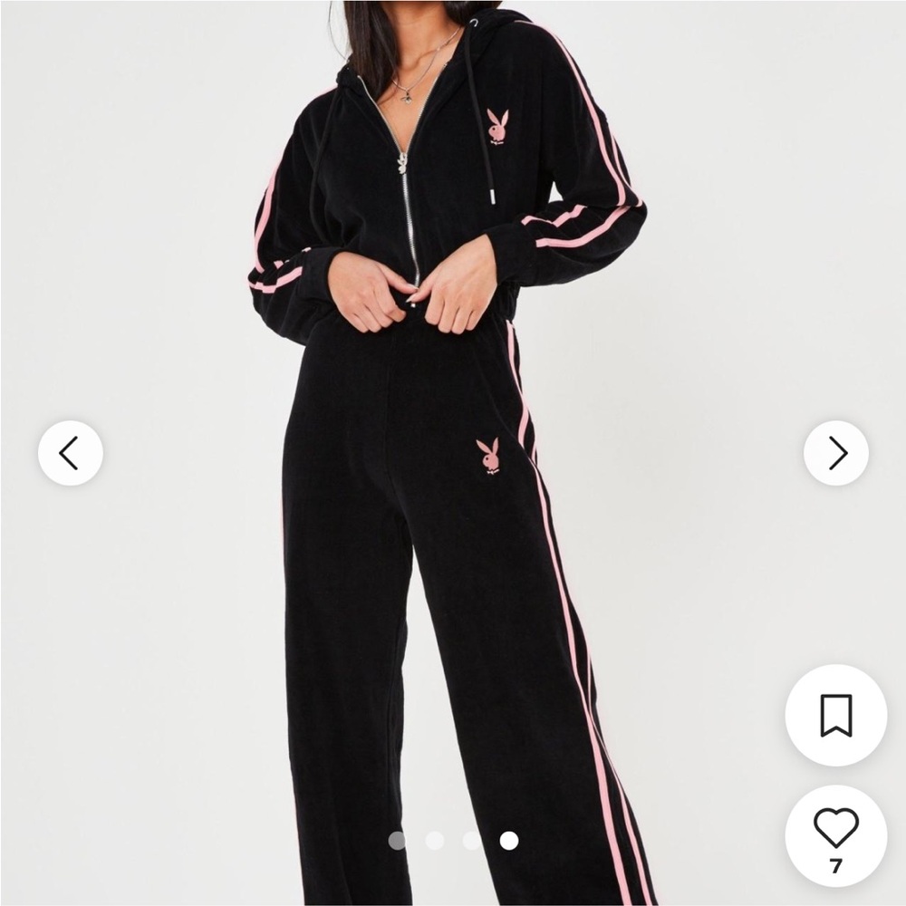 Playboy Black and Pink velour set 🐰 🖤💖